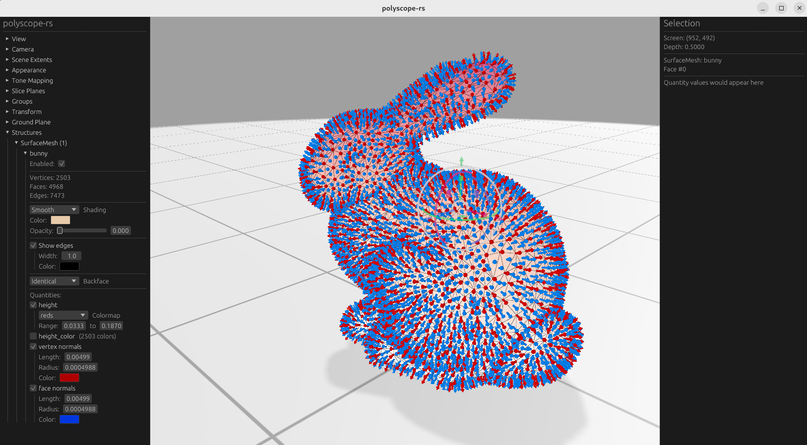 polyscope-rs surface mesh visualization